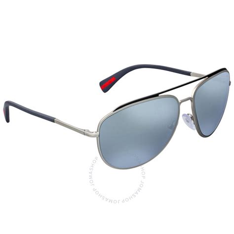 prada ps 55rs qfp|Prada Linea Rossa Pilot Blue Mirror Lens Sunglasses.